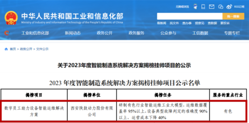 陜鼓方案入選工信部智能制造系統解決方案揭榜掛帥項目，引領供應鏈管理創新